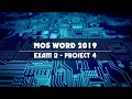 MOS WORD 2019/365 - EXAM 2 - PROJECT 4 - Tin học Minh Long