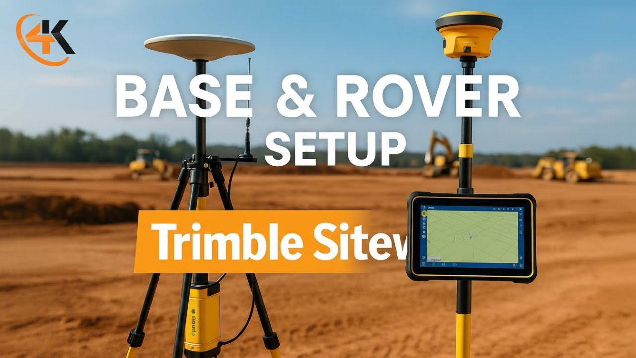 Trimble Siteworks - Base & Rover Setup - YouTube