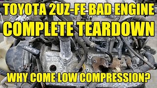 Toyota 4.7L 2UZ Total Engine Teardown! Low Compression, But Why? Tundra Land Cruiser Sequoia LX470