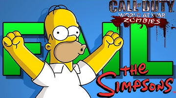 ZOMBIE SIMPSONS FAIL - with Billy and Hybrid Recovery (Call of Duty World at War Custom Zombies Map)