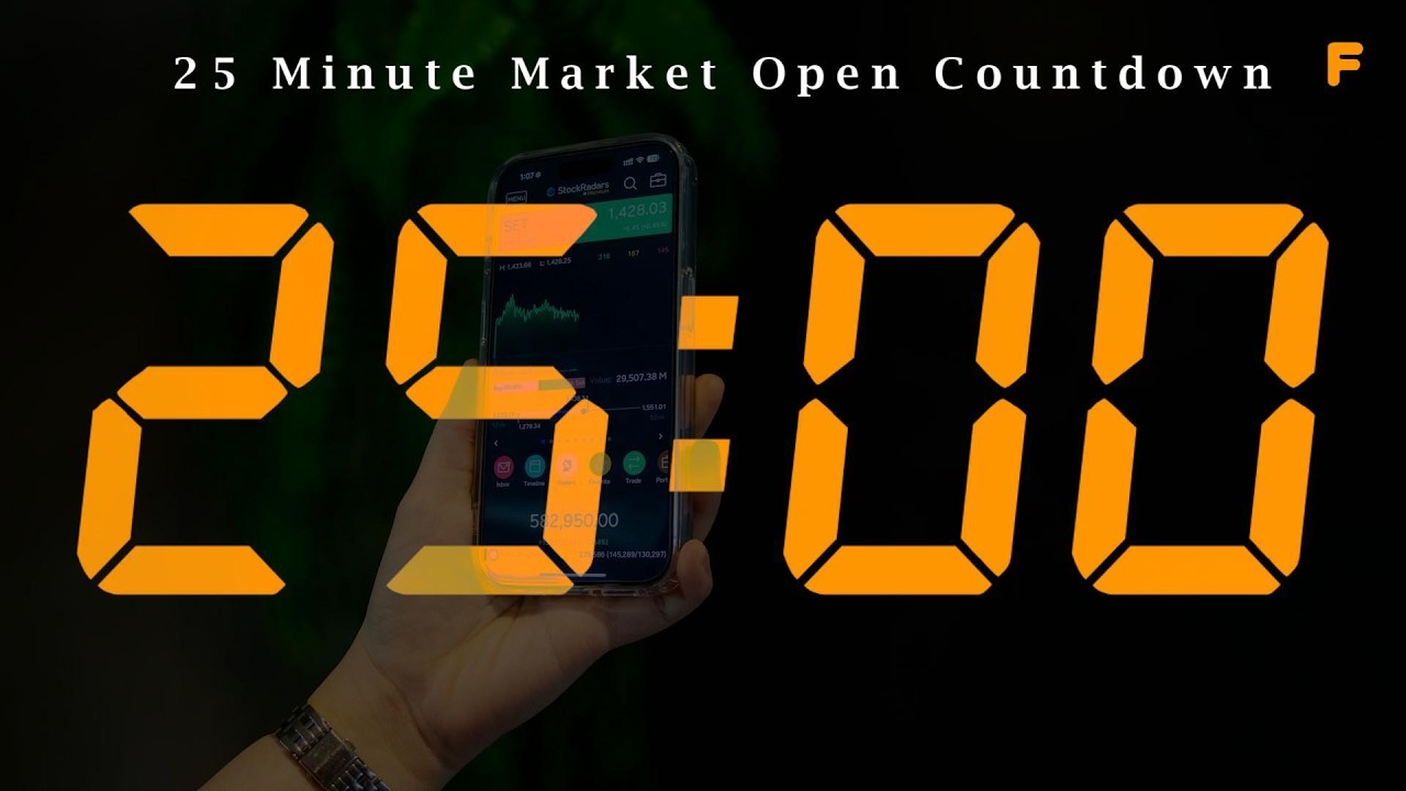25 Minute Market Open Countdown