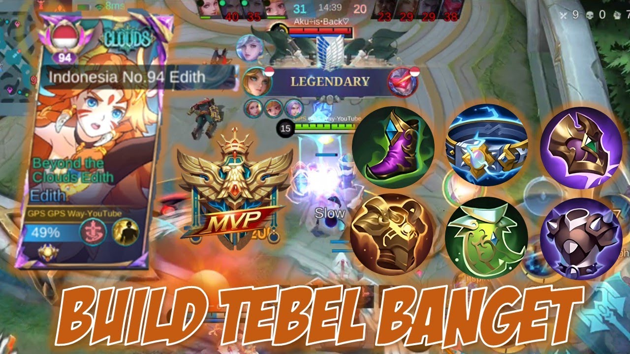 LEGENDARY TOP EDITH EXP GAMEPLAY, BUILD TEBEL BANGET PALING DEPAN GA ...
