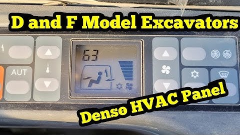 Cat Denzo HVAC Panel Troubleshooting (D,E and F Model Excavators)