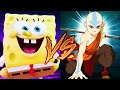 AIRBENDING a No Stock Comeback! - Nickelodeon All-Star Brawl: Spongebob vs Avatar Gameplay
