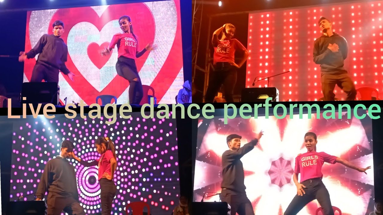 Duet stage dance performanceBengali and hindi remix dance songsLive