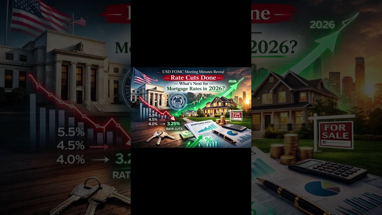 USD FOMC Meeting Minutes Reveal Rate Cuts Done — What’s Next for Mortgage Rates in 2026?