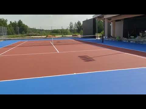 Строительство теннисного корта с покрытием Hard