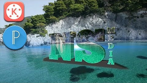 Membuat intro opening video  3D animasi emboss berjalan di danau // pixellab // kinemaster tutorial