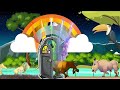 Farm Baby Animals Stampede | Funny Cartoon Race