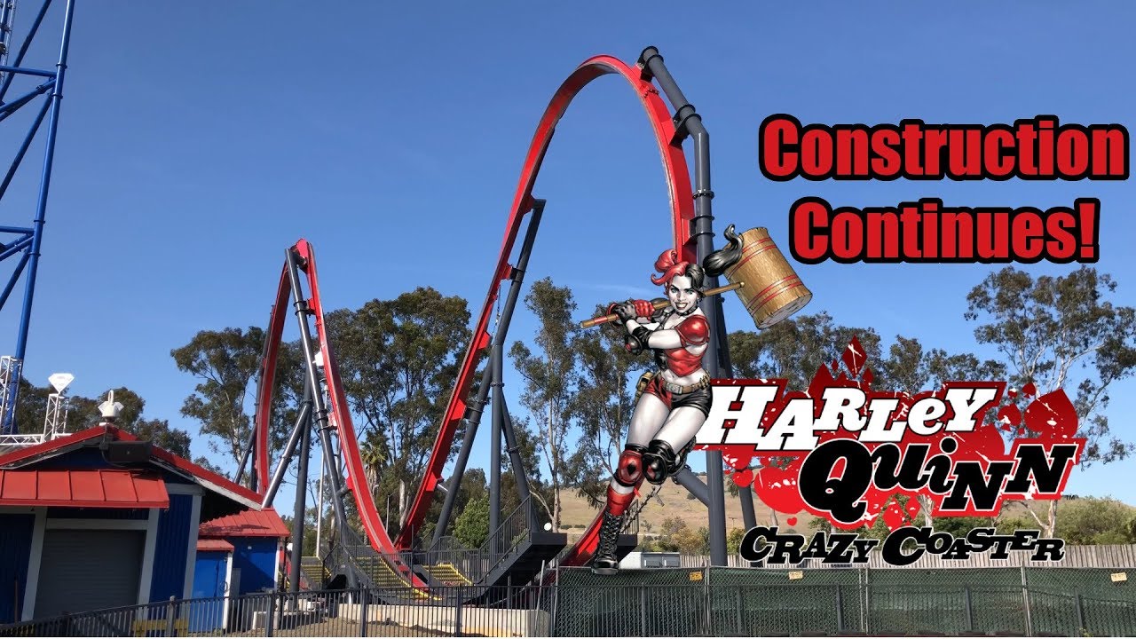Harley Quinn Crazy Coaster Construction Update YouTube