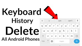 keyboard history delete/how to clear keyboard history/how to delete keyboard history