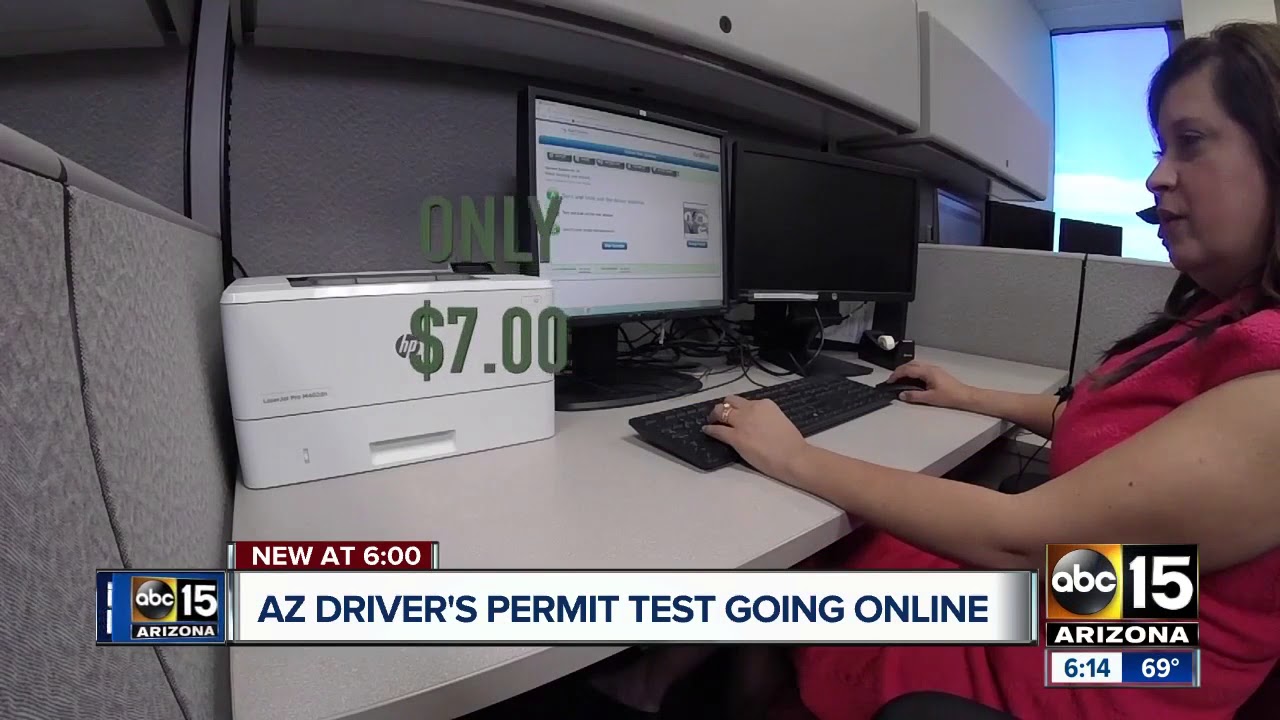 Download Arizona driver's permit test going online