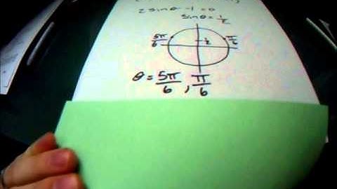 Solution for theta given: 2sin^2theta+sintheta-1=0