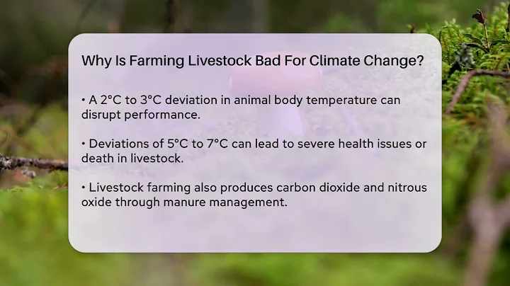 Why Is Farming Livestock Bad For Climate Change? - Ecosystem Essentials