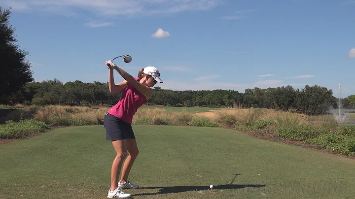 PAULA CREAMER - DRIVER BALL FLIGHT DTL GOLF SWING ...