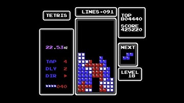 First 800k with rolling - NES Tetris (10/20/2025)