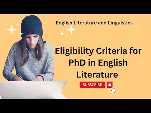 eligibility criteria for phd in english literature