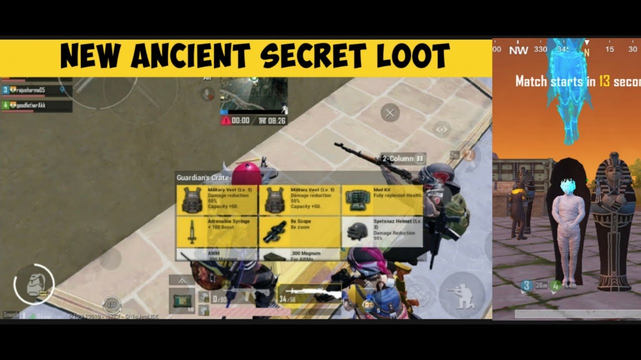 NEW ANCIENT SECRET MAP BOSS FIGHT | TO GET UNLIMITED LOOT IN PUBG MOBILE |