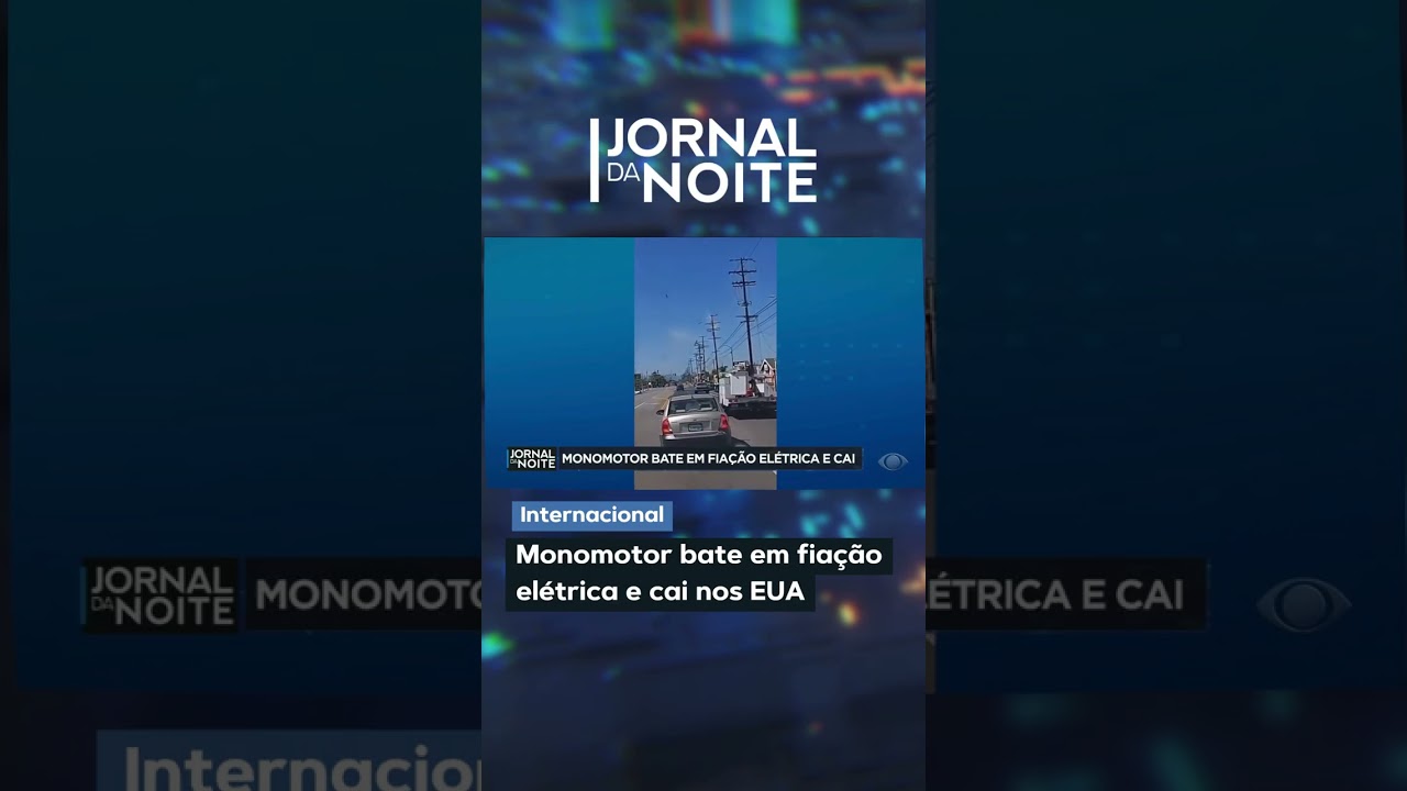 Monomotor bate em fiação elétrica e cai nos EUA