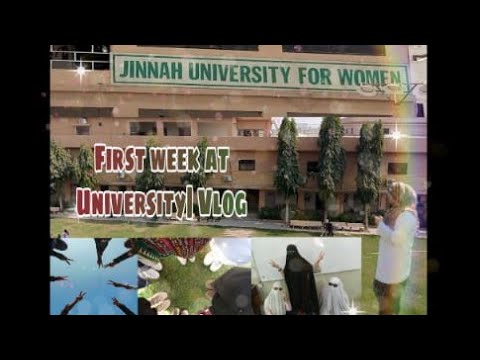 First week at University | Jinnah University For Women | Vlog | My University Life | Psychology