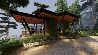 Mountain Viewing Deck Plan Overlooking View Deck Plan Small House Design House Design Ideas