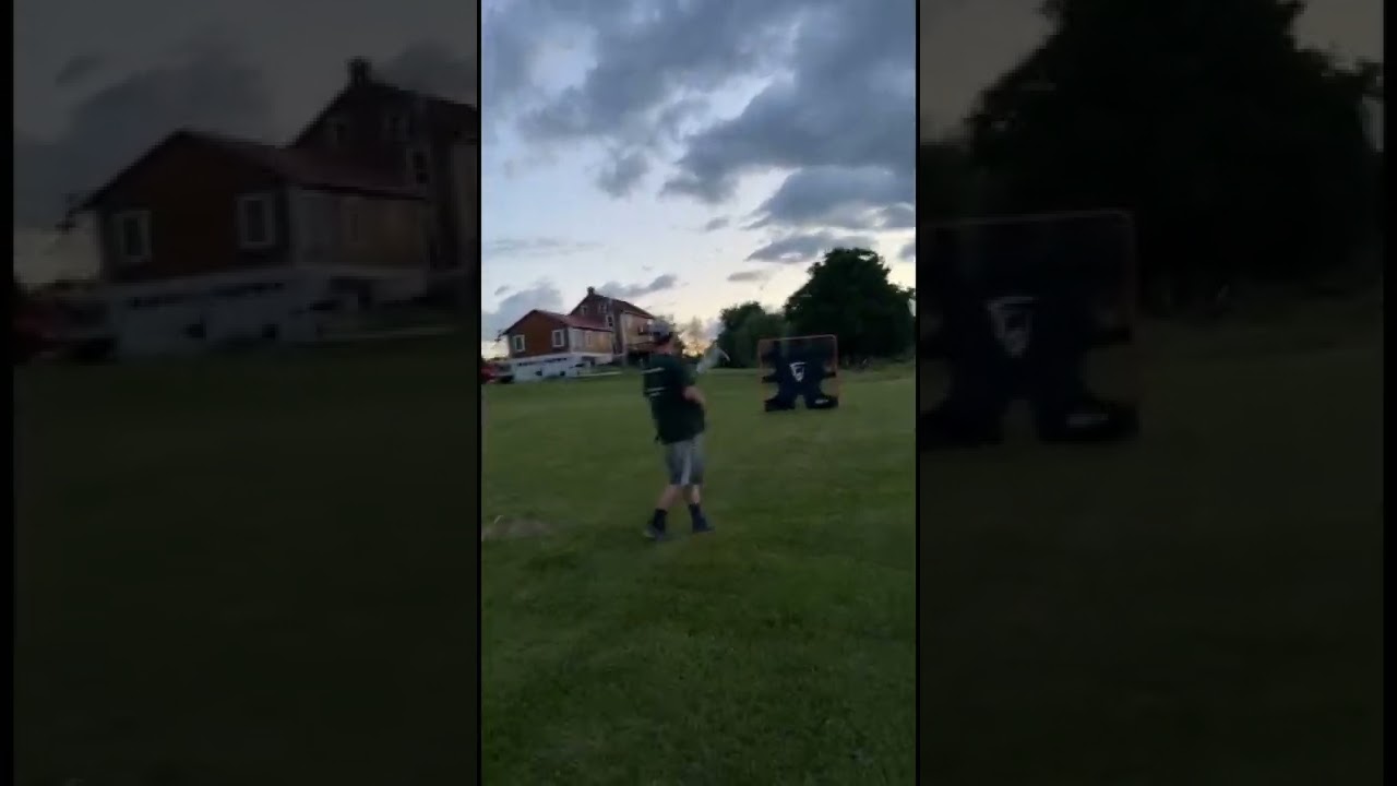 Sniping with the opposite hand. 