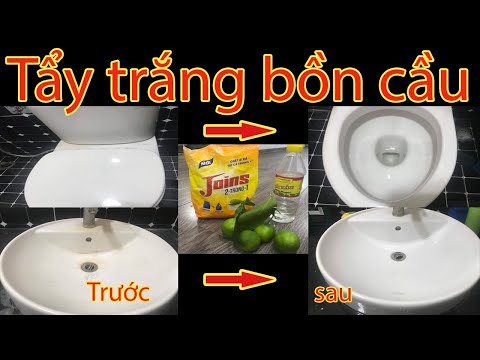 Video Cách tẩy trắng bồn cầu bị đen, ố vàng lâu ngày hiệu... - youtube