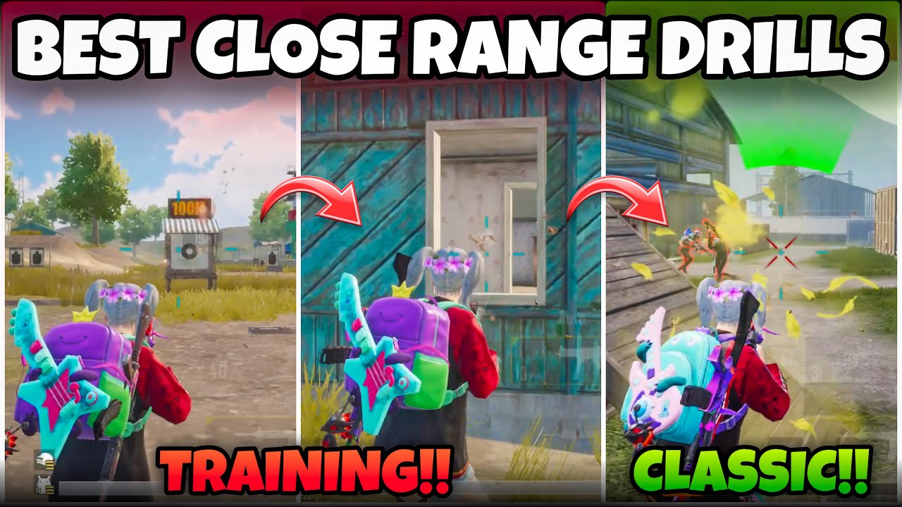 ⁣BEST CLOSE RANGE DRILLS TO BE A CLOSE RANGE GOD🔥IN BGMI/PUBGM TIPS & TRICKS (Part-1)