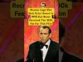 He Won Hollywood's Biggest Award For Free #nicolascage #oscars