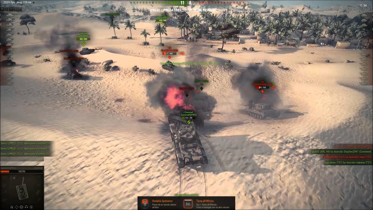 WOT: [PRED] ;;;PREDATORS;;; PRED vs R_RUM - Clan War Campaign  - 1° Stage - Tier VI -