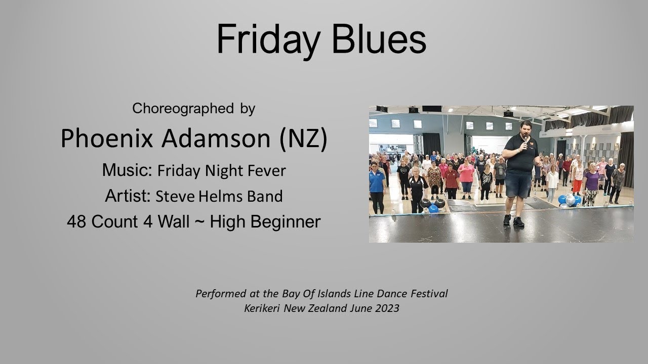 Friday Blues Line Dance Demo YouTube