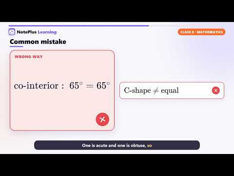 Angles | Mathematics Class 8 (CAMBRIDGE)