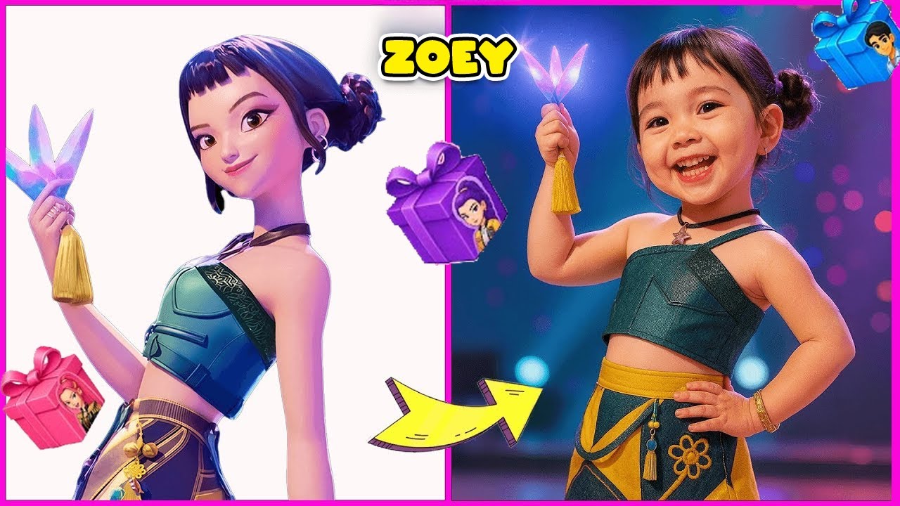 KPOP Demon Hunters As BABY 🔥 + Guess The Voice Quiz | Rumi, Zoey, Mira, Jinu, Mystery Saja, Bobby...