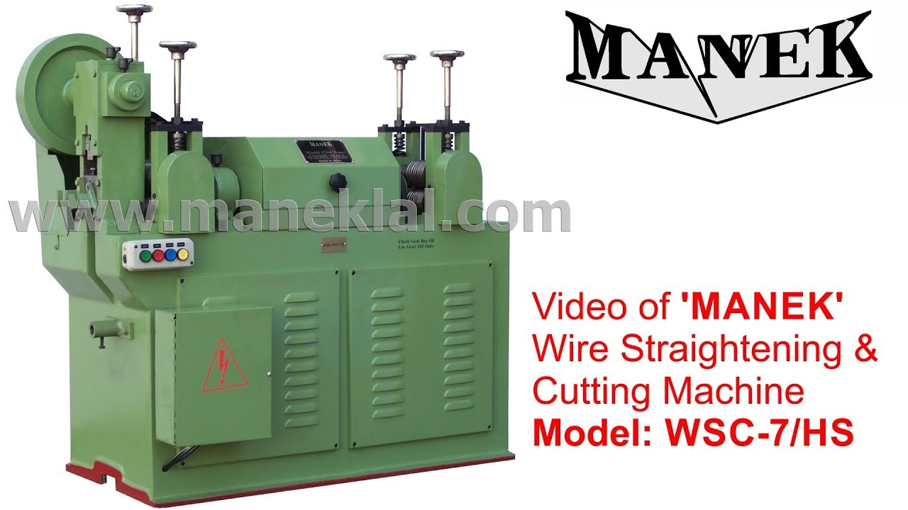 MANEK Machines - Video # MGE-SS-WW-0250 - YouTube