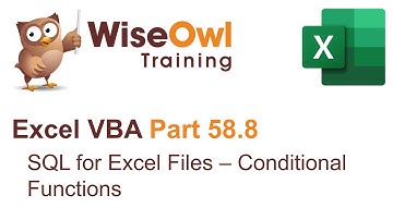 Excel VBA Introduction Part 58.8 - SQL for Excel Files - Conditional Functions
