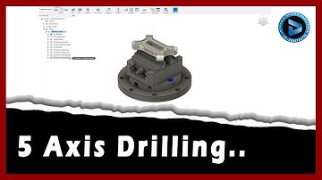 Multi Axis CNC Toolpath Lesson 2.2 - 5 Axis Drilling || Dynamic Design Creations