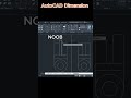 AutoCAD Tips : Dimension tips in AutoCAD #autocad #shorts #autocadtips #noobvspro