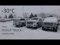 Pickup truck extreme DIESEL cold start compilation - Cummings, Powerstroke, Duramax & more