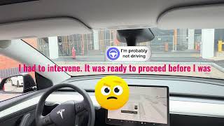 How will Tesla FSD handle a Drive-thru? #tesla #teslafsd  #autonomousdriving #autopilot #fsd