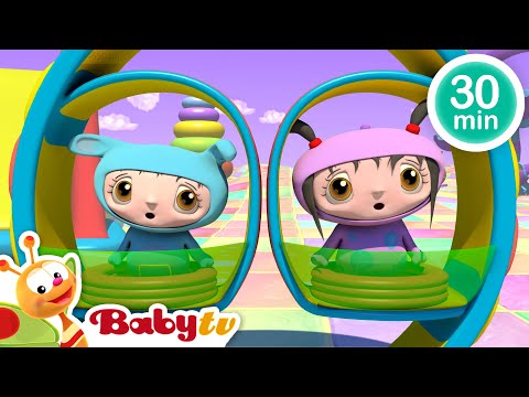 Trene Binme 🎢🚂​ | Oyuncakların Büyülü Oyun Alanı 🎡✨ | Küçük çocuklar için çizgi filmler @BabyTVTR