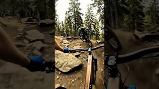One Mistake = Crash! MTB Downhill Madness #mtb #downhill #trending #shorts