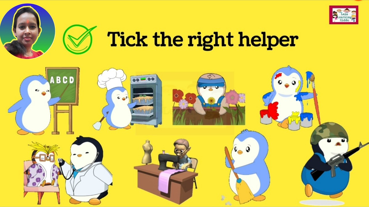 Tick the Right Helper - Question & Answer Round for Kids | Community Helpers Quiz 👩‍⚕️👨‍🚒