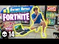 NOS ESCONDIMOS en un OXXO para jugar FORTNITE y GANAMOS UNA PARTIDA