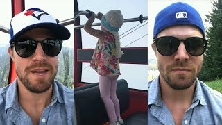 Stephen Amell with his daughter Mavi | Instagram Story Videos | August 3 2017