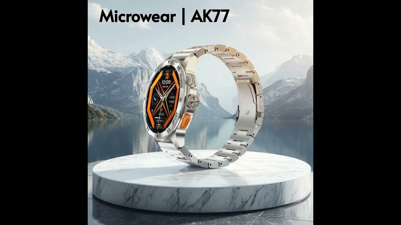 Βίντεο προϊόντος: Smartwatch Microwear AK77 - Black Steel (1)