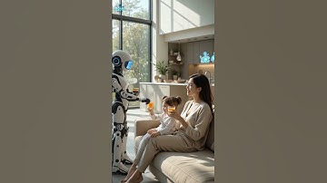 Serene Future: Life with Robots at Home#FutureRoboHub #AI #Robotics #TechInnovation