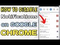 HOW TO TURN OFF GOOGLE CHROME NOTIFICATIONS 2025 TUTORIAL