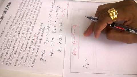 DOM-Numerical on Reciprocating mass - 5 #machine #engine #inertia #dynamics #balancing #mass #force