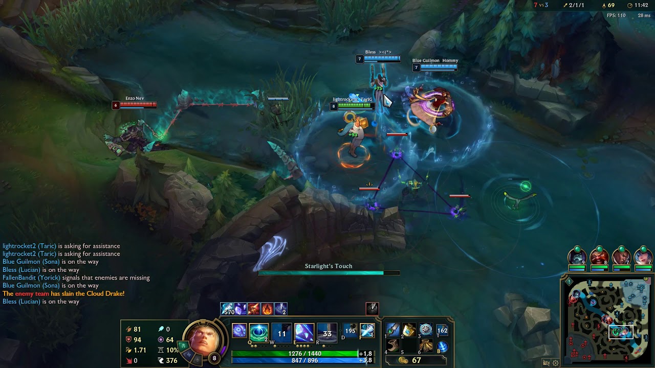 GrandMaster Taric Jungle Gameplay -- 44 Minute Game Full Build vs Shaco