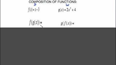 PRE CALC SECTION 5.1 FUNCTION COMPOSITION (ORIGINALLY  MAC 1105 VIDEO ).